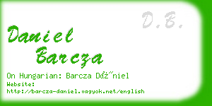 daniel barcza business card